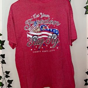 Forth of July shirt small stain should come out if washed haven’t worn it a lot